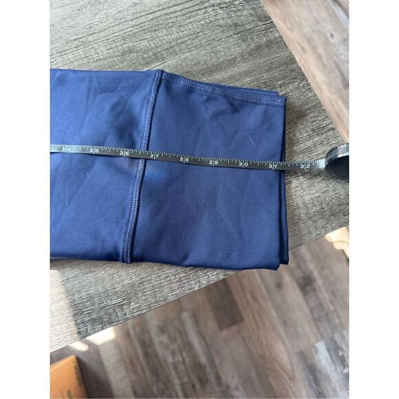 AERIE women’s navy blue with colored stripe accent athletic leggings - Picture 5 of 5